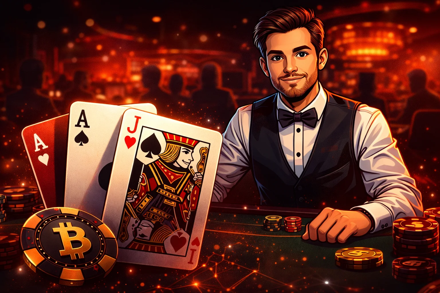 Live Blackjack Casino – mit Bitcoin spielen